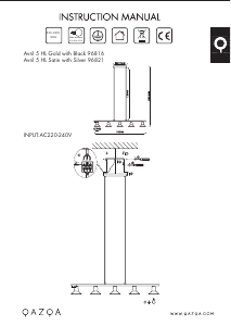 Instrukcja Qazqa 96816 Avril Lampa