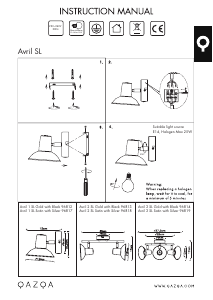 Instrukcja Qazqa 96819 Avril Lampa