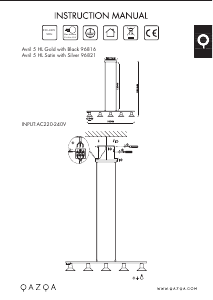 Instrukcja Qazqa 96821 Avril Lampa