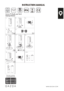 Bruksanvisning Qazqa 96835 Intorus Lampa