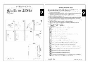 Manual de uso Qazqa 96875 Ben 1 Lámpara