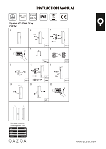 Instrukcja Qazqa 96882 Opacus Lampa