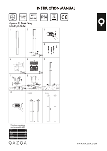 Bruksanvisning Qazqa 96883 Opacus Lampe