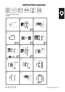 Bruksanvisning Qazqa 96888 Arcus Lampe