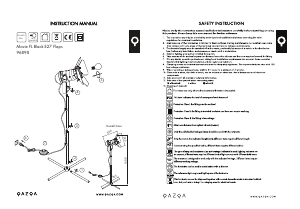 Instrukcja Qazqa 96898 Movie Lampa