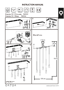 كتيب Qazqa 96923 Cavoba مصباح