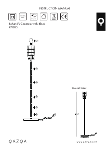 Bruksanvisning Qazqa 97085 Rohan Lampe