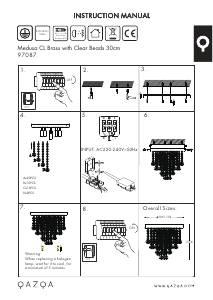 Instrukcja Qazqa 97087 Medusa Lampa