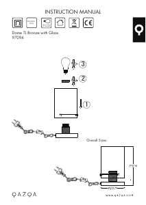 Instrukcja Qazqa 97094 Dome Lampa