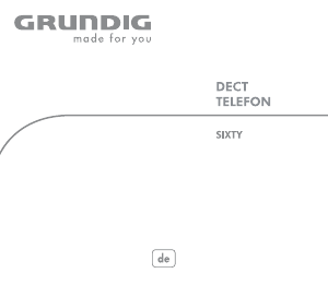 Bedienungsanleitung Grundig Sixty Schnurlose telefon