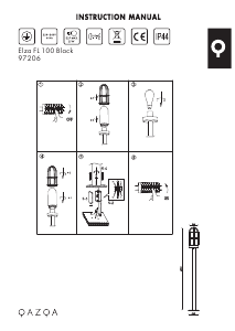 Bruksanvisning Qazqa 97206 Elza Lampe