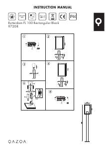 Instrukcja Qazqa 97208 Rotterdam Lampa