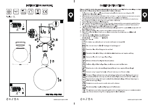 Bruksanvisning Qazqa 97253 Pallon Lampa