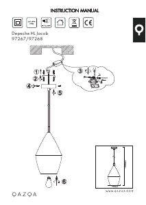 Instrukcja Qazqa 97267 Jacob Lampa