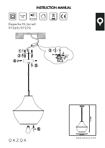 Instrukcja Qazqa 97269 Jarred Lampa