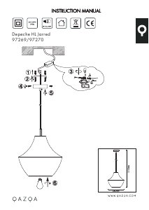 Bruksanvisning Qazqa 97269 Jarred Lampe