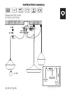 Bruksanvisning Qazqa 97276 Depeche Lampe