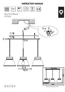 Instrukcja Qazqa 97353 Ron Lampa