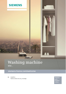 Manual de uso Siemens WM10Q48XES Lavadora
