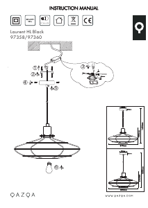 Bruksanvisning Qazqa 97358 Laurent Lampe