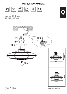 Instrukcja Qazqa 97361 Laurent Lampa