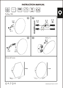 Bedienungsanleitung Qazqa 97378 Pulley Leuchte