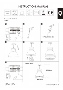 Manual de uso Qazqa 97461 Industry Lámpara