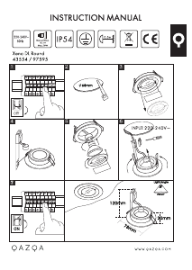 Bruksanvisning Qazqa 97595 Xena Round Lampa