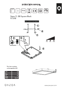 Instrukcja Qazqa 97598 Steve Lampa