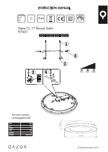 Instrukcja Qazqa 97601 Steve Lampa