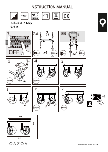 Manual de uso Qazqa 97815 Rebus Lámpara