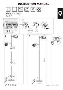 Instrukcja Qazqa 97817 Rebus Lampa