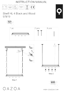 Instrukcja Qazqa 97819 Shelf Lampa
