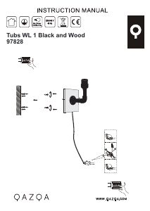 Instrukcja Qazqa 97828 Tubs Lampa