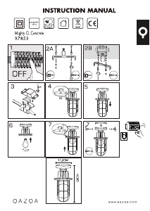 Instrukcja Qazqa 97853 Mighty Lampa