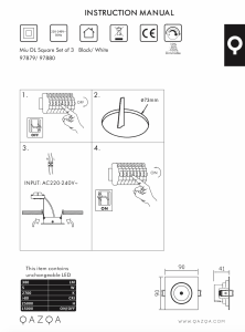 Bruksanvisning Qazqa 97879 Miu Lampe