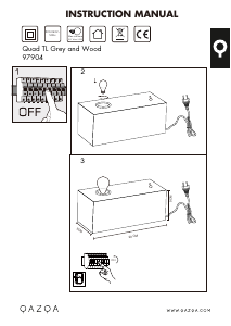 Manual de uso Qazqa 97904 Quad Lámpara