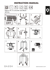 Instrukcja Qazqa 97910 Edison Lampa