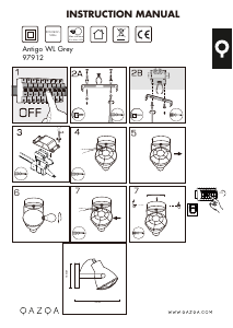 Instrukcja Qazqa 97912 Antigo Lampa