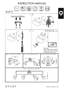 Bruksanvisning Qazqa 97929 Buell Deluxe Lampa