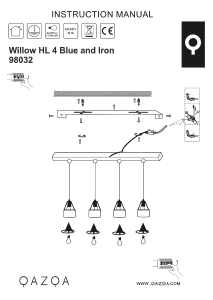 Instrukcja Qazqa 98032 Willow Lampa