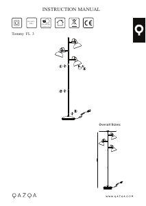 Manual de uso Qazqa 98060 Tommy Lámpara