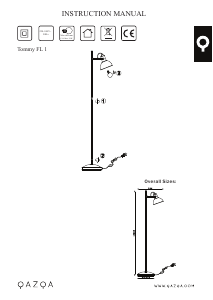 Instrukcja Qazqa 98072 Tommy Lampa