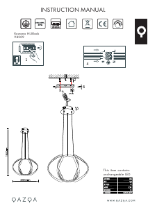 Bruksanvisning Qazqa 98209 Rowana Lampe