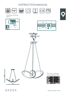 Instrukcja Qazqa 98211 Viola Due Lampa