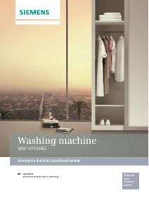 Manual de uso Siemens WM14Y540ES Lavadora