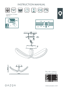 Bruksanvisning Qazqa 98212 Viola Due Lampe