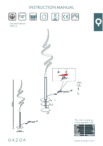 Manual de uso Qazqa 98214 Twisted Lámpara