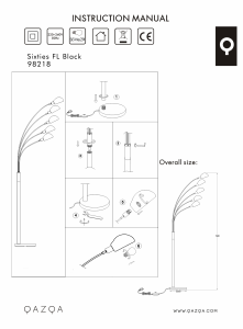 Bruksanvisning Qazqa 98218 Sixties Lampe