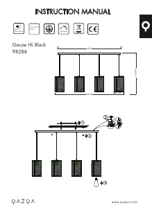 Bedienungsanleitung Qazqa 98288 Gauze Leuchte